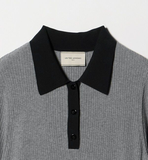 UNITED ARROWS「フィット＆フレア ポロワンピース ‐ウォッシャブル‐」|ワンピース|