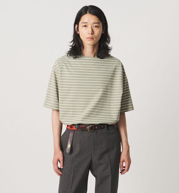 UNITED ARROWS「ジャガード ボーダー バスクシャツ」|Tシャツ・カットソー|