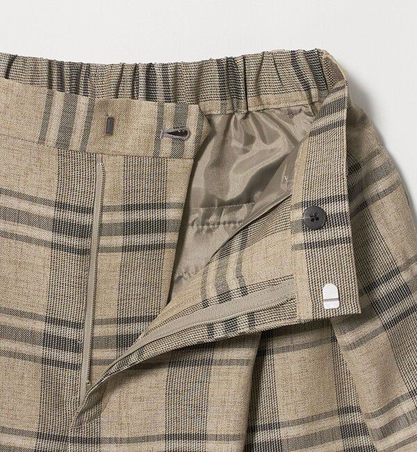 UNITED ARROWS「チェック イージー ワイドパンツ ‐ウォッシャブル‐」|その他|