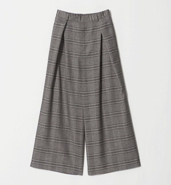 UNITED ARROWS「チェック イージー ワイドパンツ ‐ウォッシャブル‐」|その他|