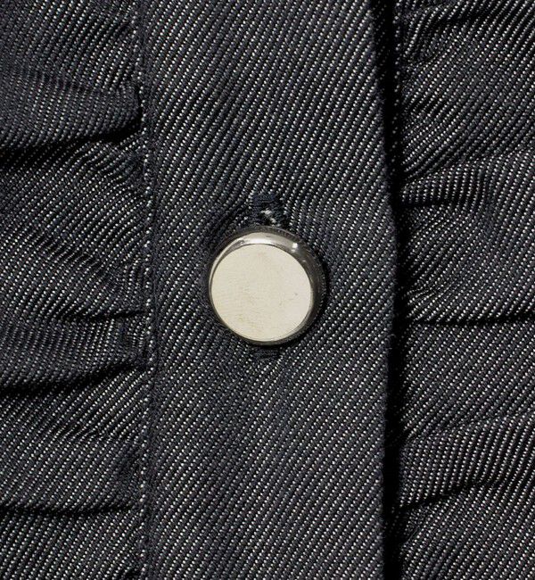 UNITED ARROWS「デニムライク フリル カーディガン ‐ウォッシャブル‐」|カーディガン|
