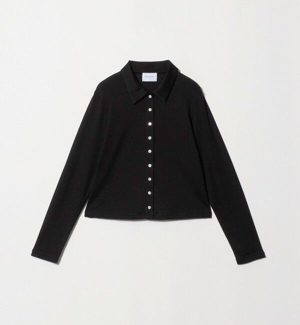 UNITED ARROWS「コットン フライス ポロシャツ」|Tシャツ・カットソー|BLACK