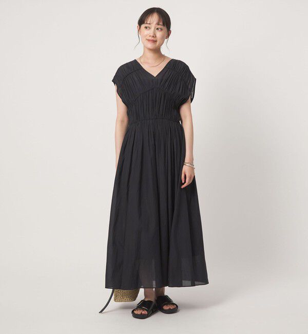 UNITED ARROWS green label relaxing「ティアード ギャザー ワンピース」|ワンピース|
