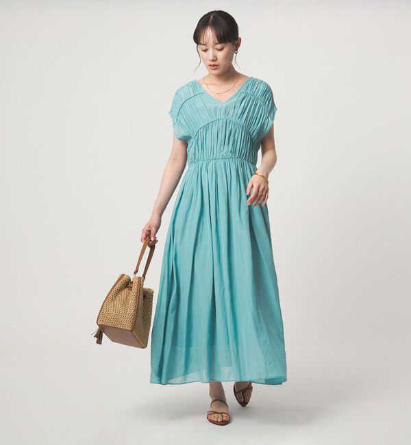 UNITED ARROWS green label relaxing「ティアード ギャザー ワンピース」|ワンピース|