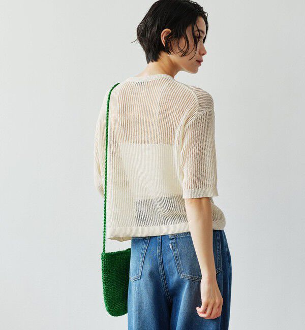 UNITED ARROWS green label relaxing「デイリーメッシュカーデ ウォッシャブル」|カーディガン|