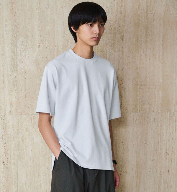 UNITED ARROWS green label relaxing「ダブルフェイス クルーネック 半袖 Tシャツ カットソー -吸水速乾・抗菌-」|Tシャツ・カットソー|WHITE