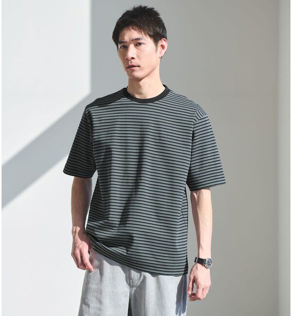 UNITED ARROWS green label relaxing「ポンチ ボーダー クルーネック 半袖 Tシャツ カットソー」|Tシャツ・カットソー|