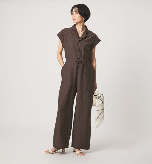 UNITED ARROWS green label relaxing「【別注】＜ UNIVERSAL OVERALL ＞ フレンチスリーブ オールインワン」|オールインワン|
