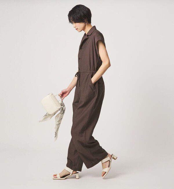 UNITED ARROWS green label relaxing「【別注】＜ UNIVERSAL OVERALL ＞ フレンチスリーブ オールインワン」|オールインワン|