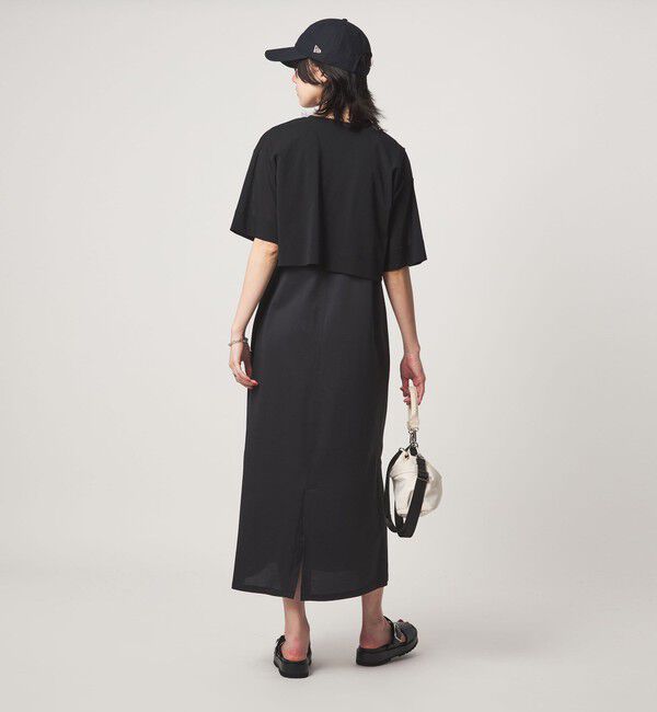 UNITED ARROWS green label relaxing「チュール プルオーバー&times;ノースリーブ ワンピース セット 吸水速乾」|ワンピース|