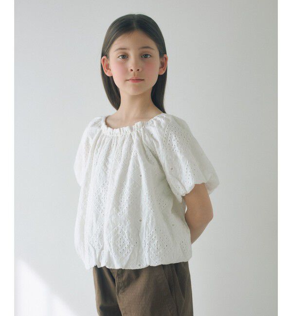 UNITED ARROWS green label relaxing「デザイン レース ブラウス / キッズ 140cm-160cm」|シャツ・ブラウス|