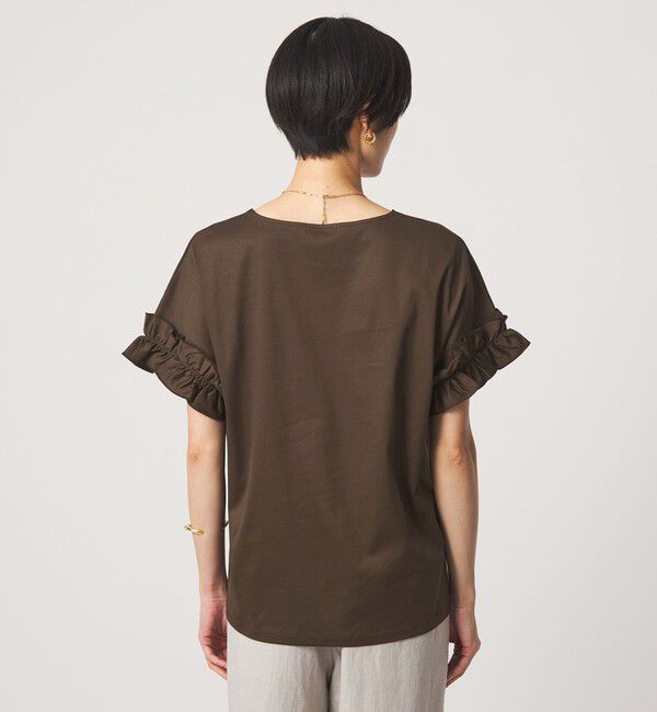 UNITED ARROWS green label relaxing「ソデフリル Tシャツ 汗染み防止」|Tシャツ・カットソー|