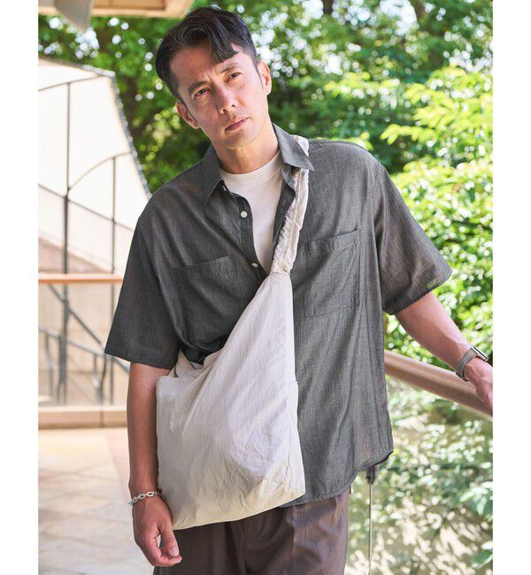 UNITED ARROWS green label relaxing「2.25オンス デニム レギュラーカラー 半袖 シャツ」|シャツ・ブラウス|