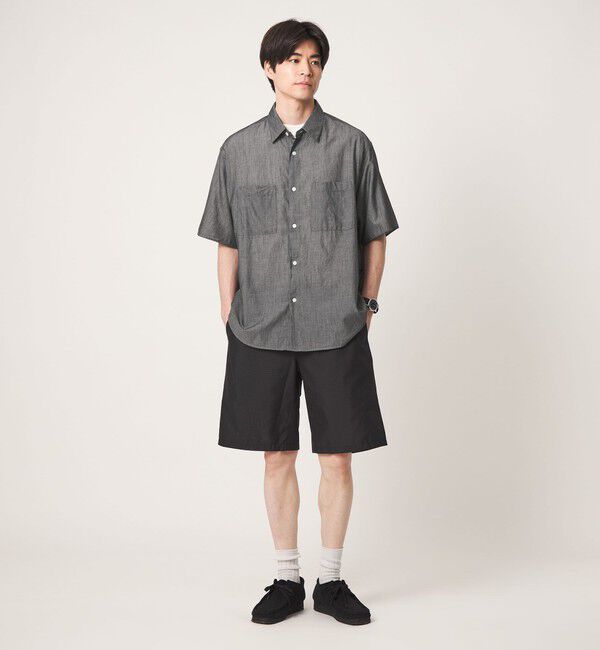 UNITED ARROWS green label relaxing「2.25オンス デニム レギュラーカラー 半袖 シャツ」|シャツ・ブラウス|