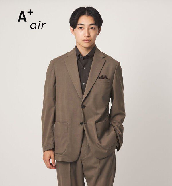 UNITED ARROWS green label relaxing「A+ air TWトロピカル 無地 2B リラックス 2P セットアップ ジャケット -ウォッシャブル・通気性-」|テーラードジャケット|