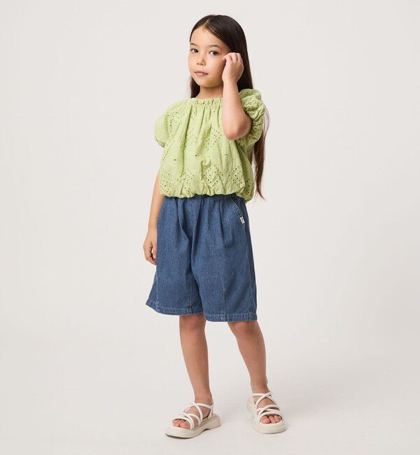 UNITED ARROWS green label relaxing「デニム バルーン ハーフ パンツ / キッズ 100cm-160cm」|その他|