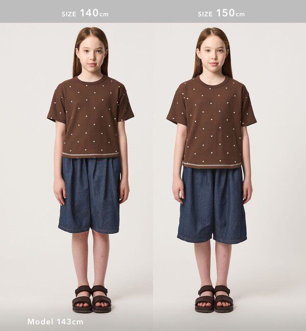 UNITED ARROWS green label relaxing「デニム バルーン ハーフ パンツ / キッズ 100cm-160cm」|その他|