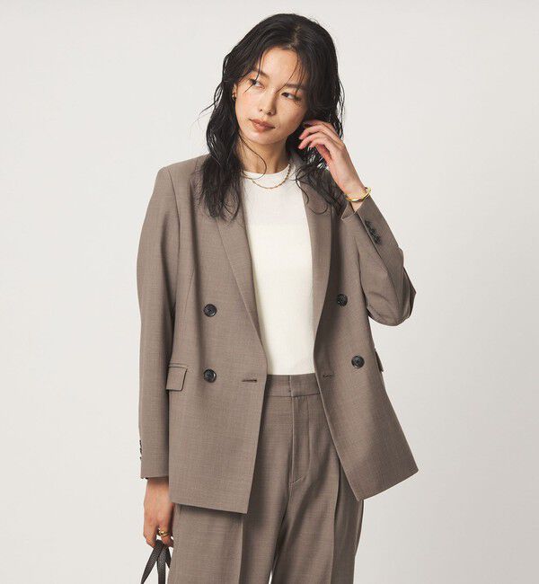 UNITED ARROWS green label relaxing「［size SHORT/TALLあり］カチリラ ダブル ジャケット ウォッシャブル ストレッチ」|テーラードジャケット|