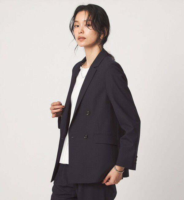 UNITED ARROWS green label relaxing「［size SHORT/TALLあり］カチリラ ダブル ジャケット ウォッシャブル ストレッチ」|テーラードジャケット|