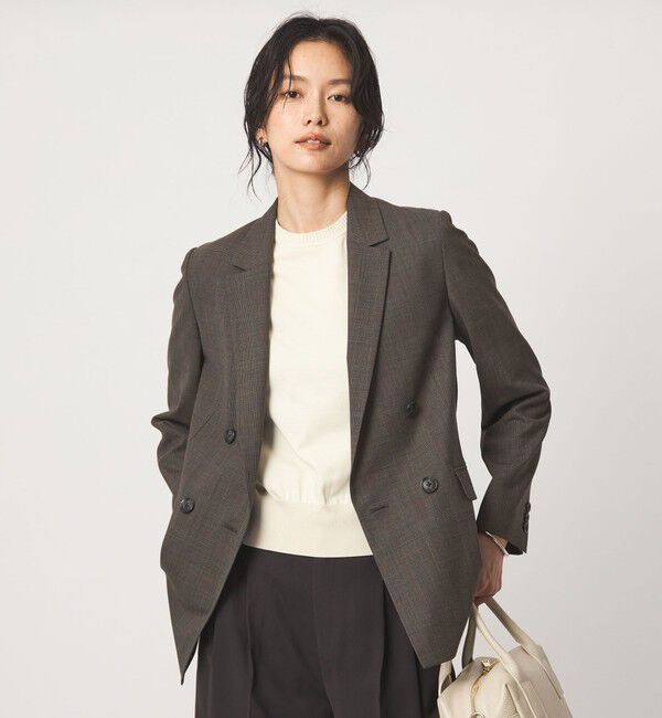 UNITED ARROWS green label relaxing「［size SHORT/TALLあり］カチリラ ダブル ジャケット ウォッシャブル ストレッチ」|テーラードジャケット|