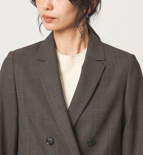 UNITED ARROWS green label relaxing「［size SHORT/TALLあり］カチリラ ダブル ジャケット ウォッシャブル ストレッチ」|テーラードジャケット|