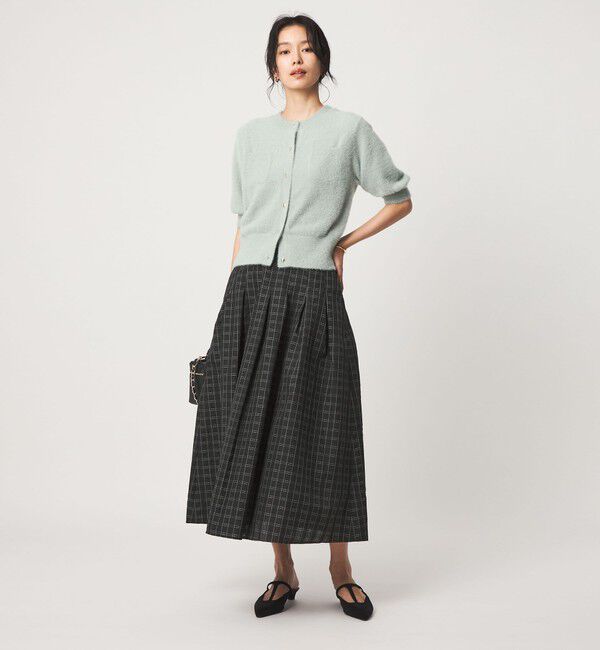 UNITED ARROWS green label relaxing「チェック タック フレア スカート」|フレア|