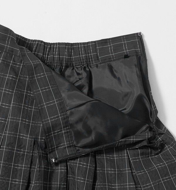 UNITED ARROWS green label relaxing「チェック タック フレア スカート」|フレア|