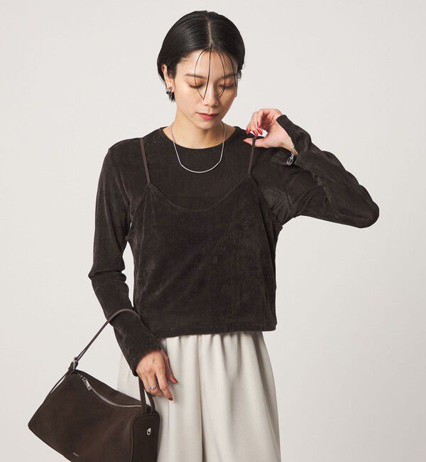 UNITED ARROWS green label relaxing「シアーフロッキー キャミソール」|キャミソール|DK.BROWN