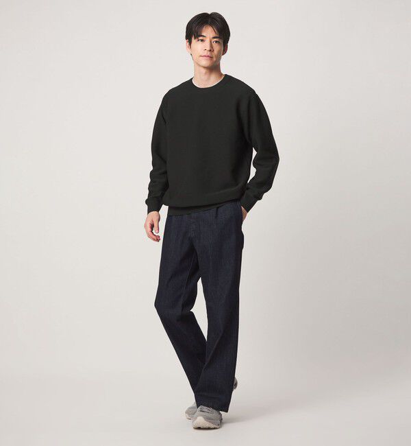 UNITED ARROWS green label relaxing「【WEB限定】ガーター編み クルーネック ニット」|ニット・セーター|