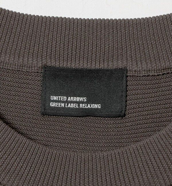 UNITED ARROWS green label relaxing「【WEB限定】ガーター編み クルーネック ニット」|ニット・セーター|