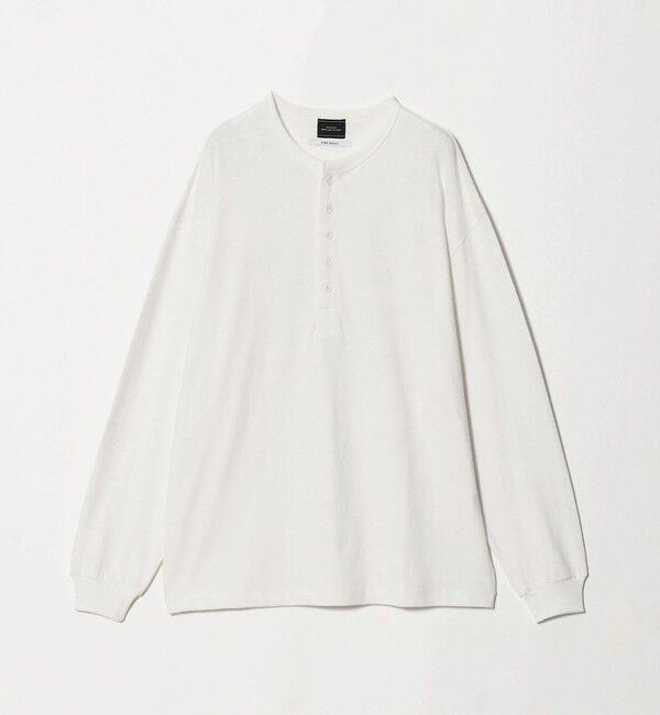 UNITED ARROWS green label relaxing「FINE BASIC ヴィンテージライク ヘンリーネック 長袖 カットソー Tシャツ」|Tシャツ・カットソー|