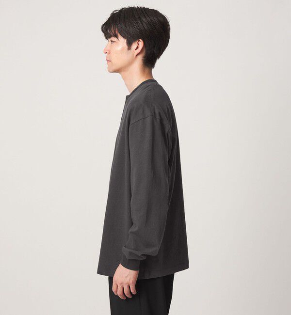 UNITED ARROWS green label relaxing「FINE BASIC ヴィンテージライク ヘンリーネック 長袖 カットソー Tシャツ」|Tシャツ・カットソー|