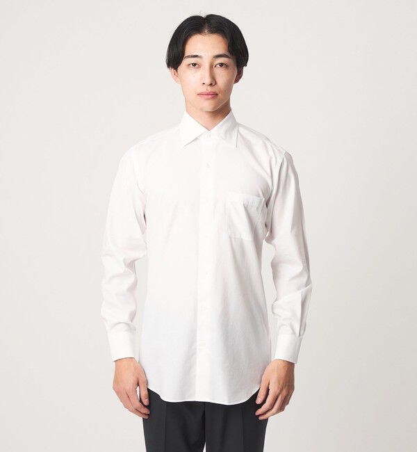 UNITED ARROWS green label relaxing「コットン ブロード ワイドカラー ドレスシャツ -形態安定-」|シャツ・ブラウス|