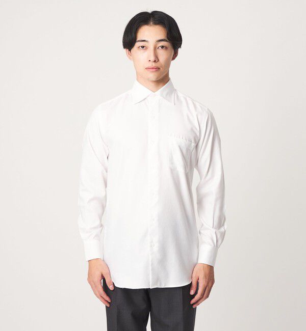 UNITED ARROWS green label relaxing「コットン フレンチツイル ワイドカラー ドレスシャツ -形態安定-」|シャツ・ブラウス|
