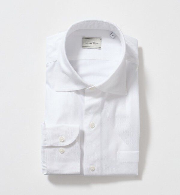 UNITED ARROWS green label relaxing「コットン フレンチツイル ワイドカラー ドレスシャツ -形態安定-」|シャツ・ブラウス|