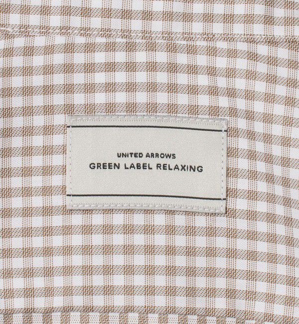 UNITED ARROWS green label relaxing「コットン チェック ワイドカラー ドレスシャツ -イージーアイロン-」|シャツ・ブラウス|