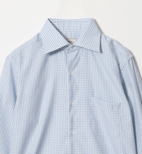UNITED ARROWS green label relaxing「コットン チェック ワイドカラー ドレスシャツ -イージーアイロン-」|シャツ・ブラウス|