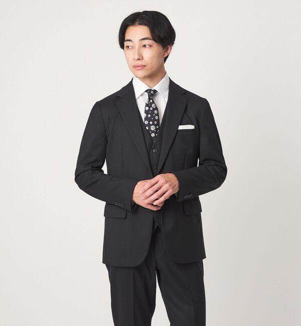 UNITED ARROWS green label relaxing「コットン ツイル ストライプ クレリック ワイドカラー ドレスシャツ -イージーアイロン-」|シャツ・ブラウス|