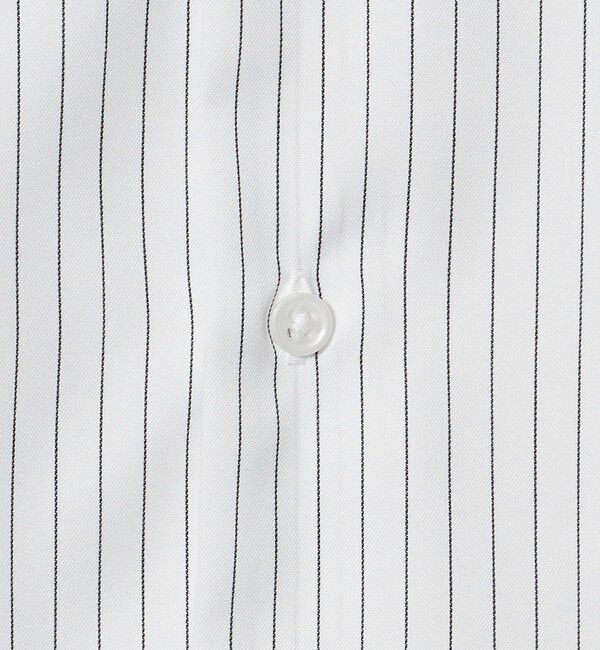 UNITED ARROWS green label relaxing「コットン ツイル ストライプ クレリック ワイドカラー ドレスシャツ -イージーアイロン-」|シャツ・ブラウス|