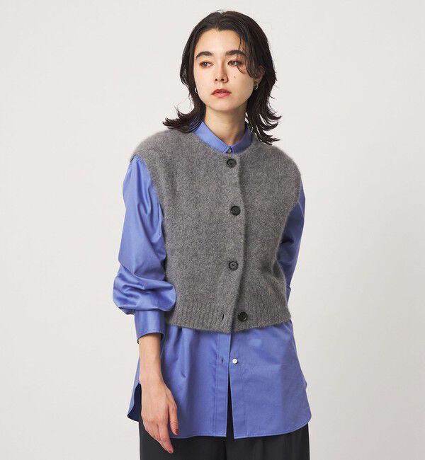 UNITED ARROWS green label relaxing「ヘアリー 2WAY ニット ベスト」|ベスト・ジレ|