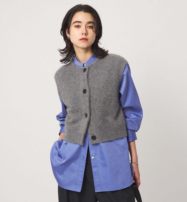 UNITED ARROWS green label relaxing「ヘアリー 2WAY ニット ベスト」|ベスト・ジレ|