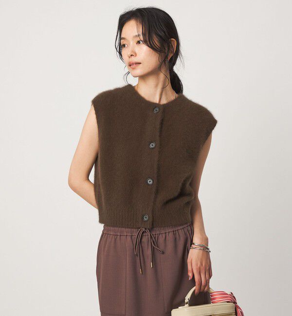 UNITED ARROWS green label relaxing「ヘアリー 2WAY ニット ベスト」|ベスト・ジレ|