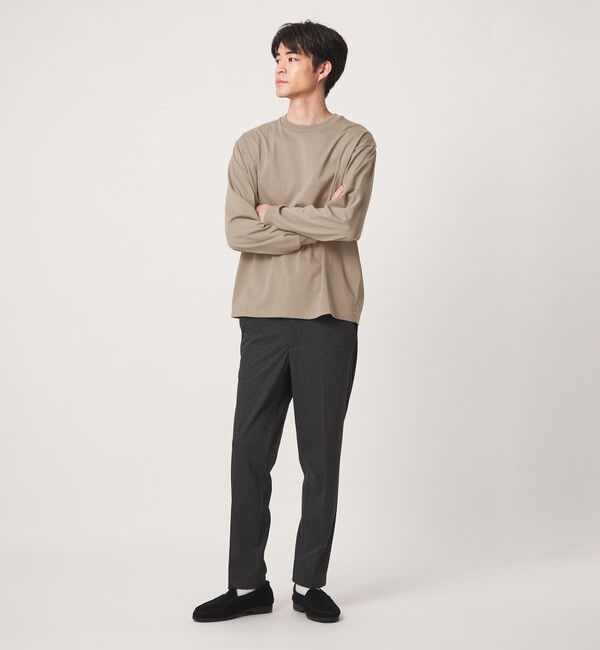 UNITED ARROWS green label relaxing「【WEB限定】JUST fit デイリー ワイド 長袖 Tシャツ -吸水速乾・抗菌-」|Tシャツ・カットソー|