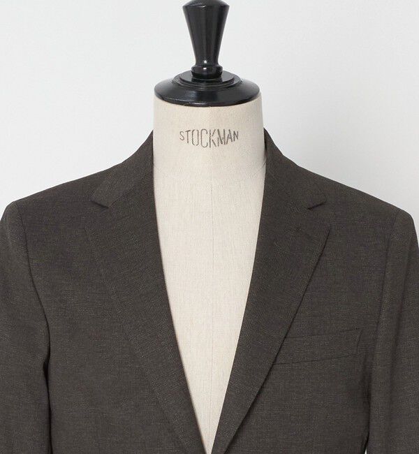 UNITED ARROWS green label relaxing「A+ プリントジャージー グレンプレイド 2B スタンダード セットアップ ジャケット -ストレッチ-」|テーラードジャケット|