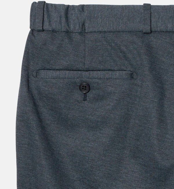 UNITED ARROWS green label relaxing「A+ プリントジャージー グレンプレイド スタンダード イージー セットアップ パンツ スラックス -ストレッ」|スラックス|