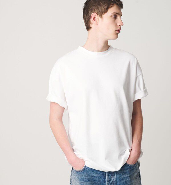 MONKEY TIME「ポンチ バックジップ Tシャツ」|Tシャツ・カットソー|