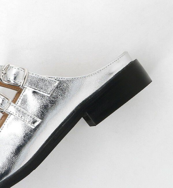 BEAUTY&YOUTH UNITED ARROWS「＜PAES＞ダブルバックル ミュール/シルバーカラー」|サンダル|