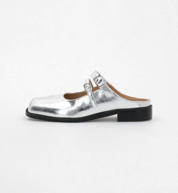 BEAUTY&YOUTH UNITED ARROWS「＜PAES＞ダブルバックル ミュール/シルバーカラー」|サンダル|