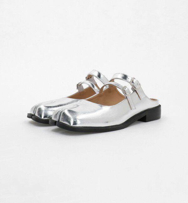 BEAUTY&YOUTH UNITED ARROWS「＜PAES＞ダブルバックル ミュール/シルバーカラー」|サンダル|