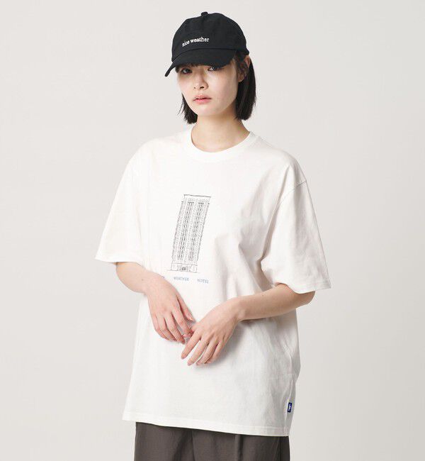 NICE WEATHER「＜NICE WEATHER＞ホテルプリント Tシャツ」|Tシャツ・カットソー|